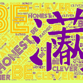 Word2art Wallpapers-Be honest rather clever.