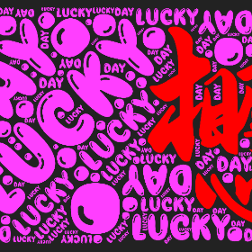 Word2art wallpaper-Lucky Day .