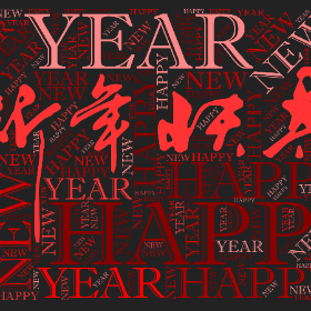 Word2art Wallpapers-HAPPY NEW YEAR