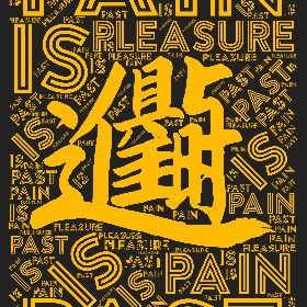 Word2art wallpaper-pain past is pleasure
