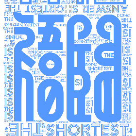 Word2art wallpaper-The shortest answer is doing