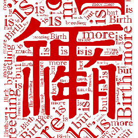 Word2art wallpaper-Birth is much, but breeding is more