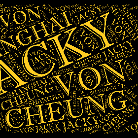 Word2art wallpaper-JACKY CHEUNG SHANGHAI VON