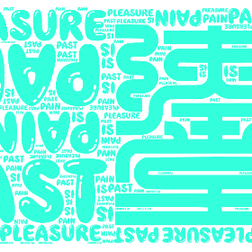 Word2art wallpaper-pain past is pleasure