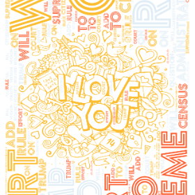 Supreme Court will rule on Trump administration's effort to add question on citizenship to 2020 Census-word2art poster