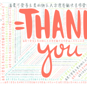 温柔可爱善良美丽快乐大方漂亮解决苦难爱满人间洗礼心灵-wordart poster