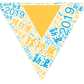 择校展 新浪 2019-wordart poster