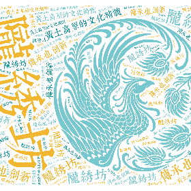陇绣坊 黄土高原的文化精髓 传承也创新-wordart poster