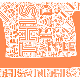 This Apple iPad Mini is on mega sale-wordart poster