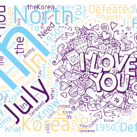 In July 1950, North Korea Defeated the United States Army. What You Need To Know.-wordart poster