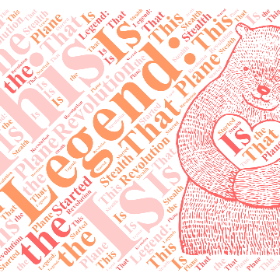 Legend: This Is Plane That Started the Stealth Revolution-wordart poster