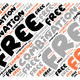Free combination-word2art poster