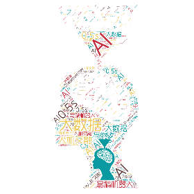 大数据 AI 人机交融 写稿机器人 0.5s Dreamwriter-word2art poster