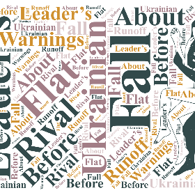 Ukrainian Leader’s Warnings About Rival Fall Flat Before Runoff-word2art poster